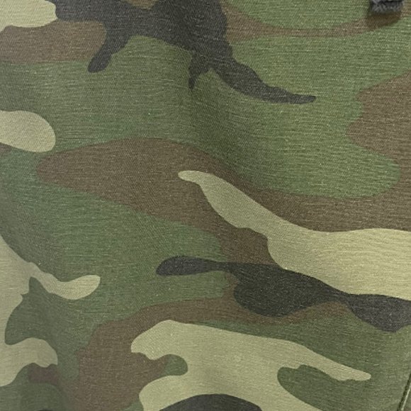 TNA Alix High Waisted Elastic Cuff Camo Print Ankle Jogger Pants Green Small EUC - Picture 8 of 11